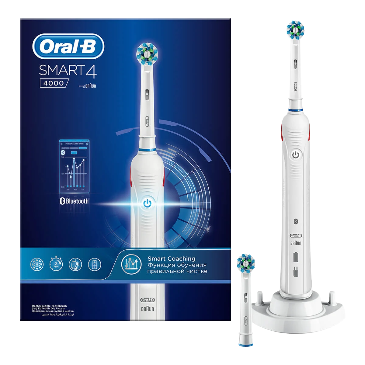 Oral-B Smart 4 4000 White Elektrikli Diş Fırçası, Braun Tarafından Geliştirilmiştir 