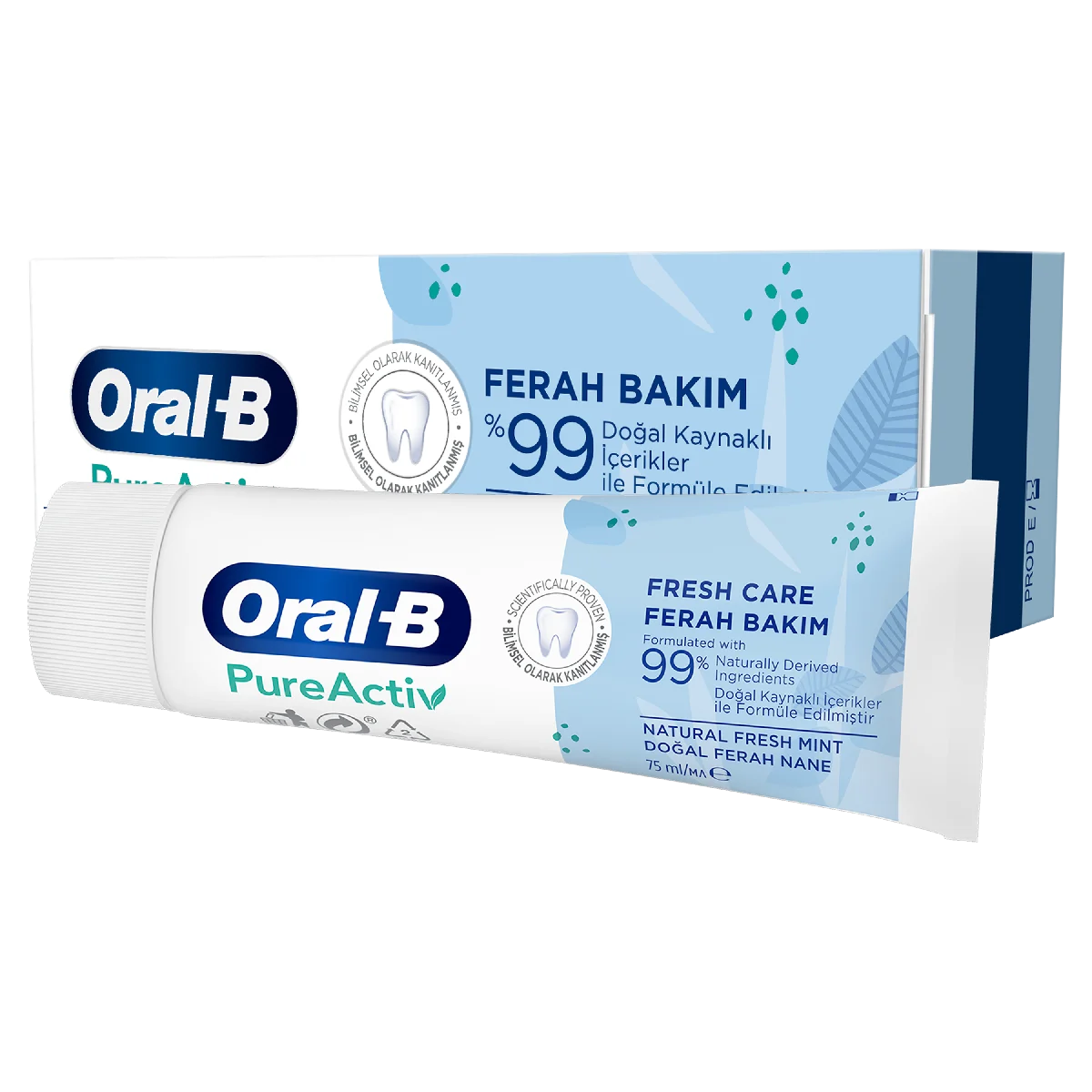 Oral-B PureActiv Ferahlatıcı Bakım Diş Macunu 75 ml 