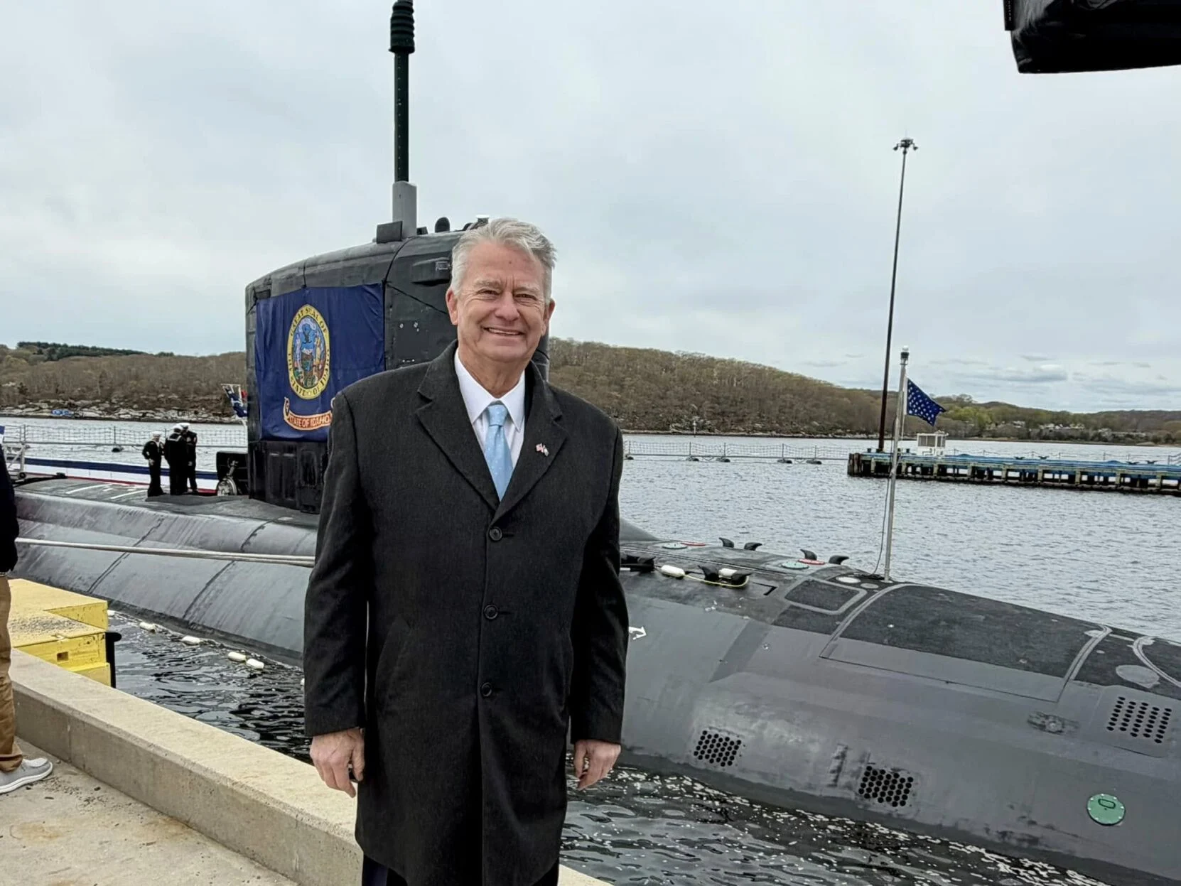 Idaho Governor Brad Little with USS IDAHO SSN 799