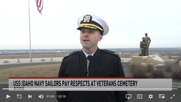 US Navy sailors travel through Idaho to connect with their namesake vessel