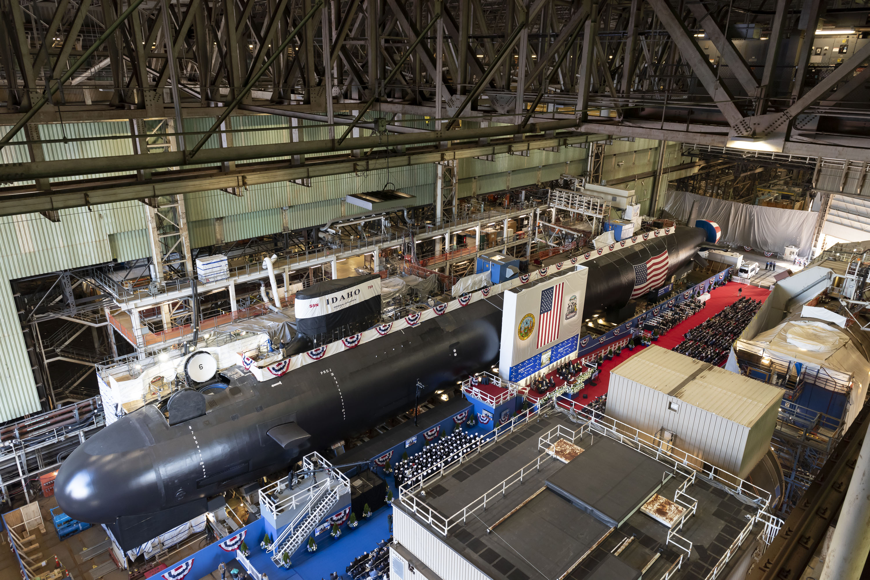 The future USS IDAHO. Photo by Electric Boat.