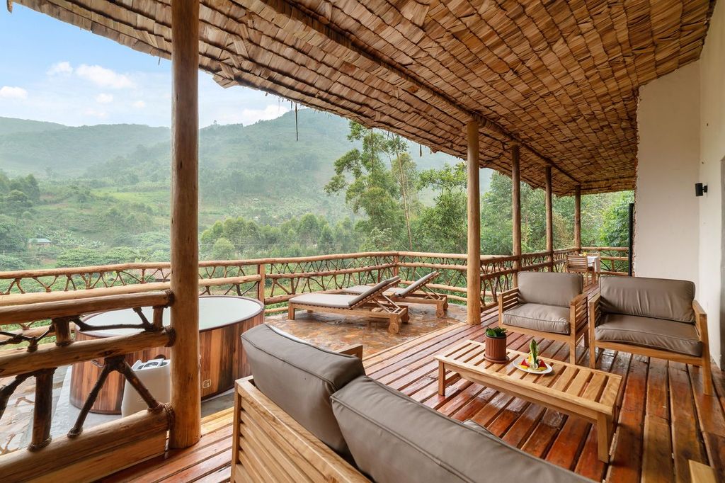 Luxury accommodation at Mahogany Springs Lodge in Western Uganda