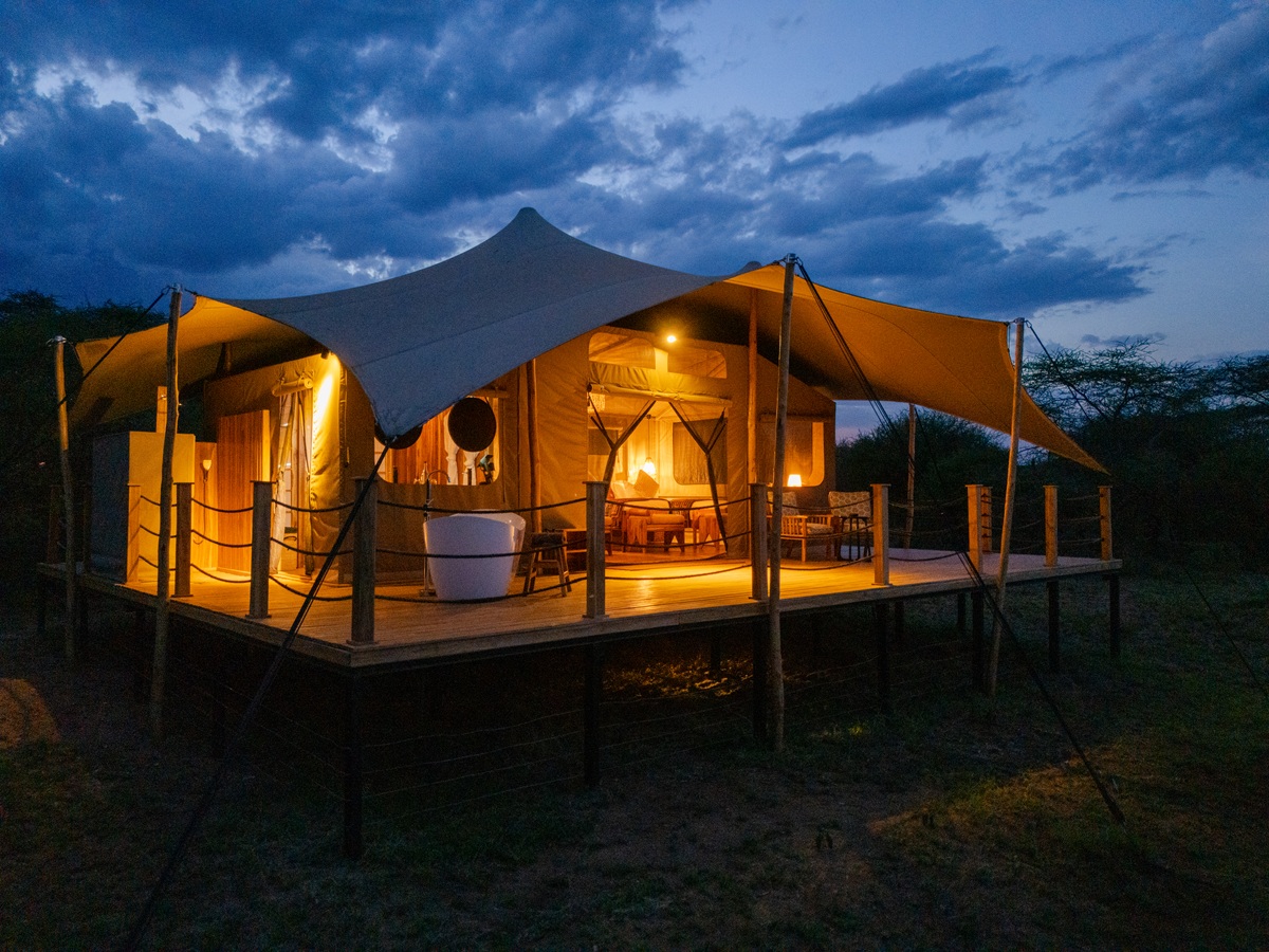 tent at Tabi Serengeti Bush camp 2