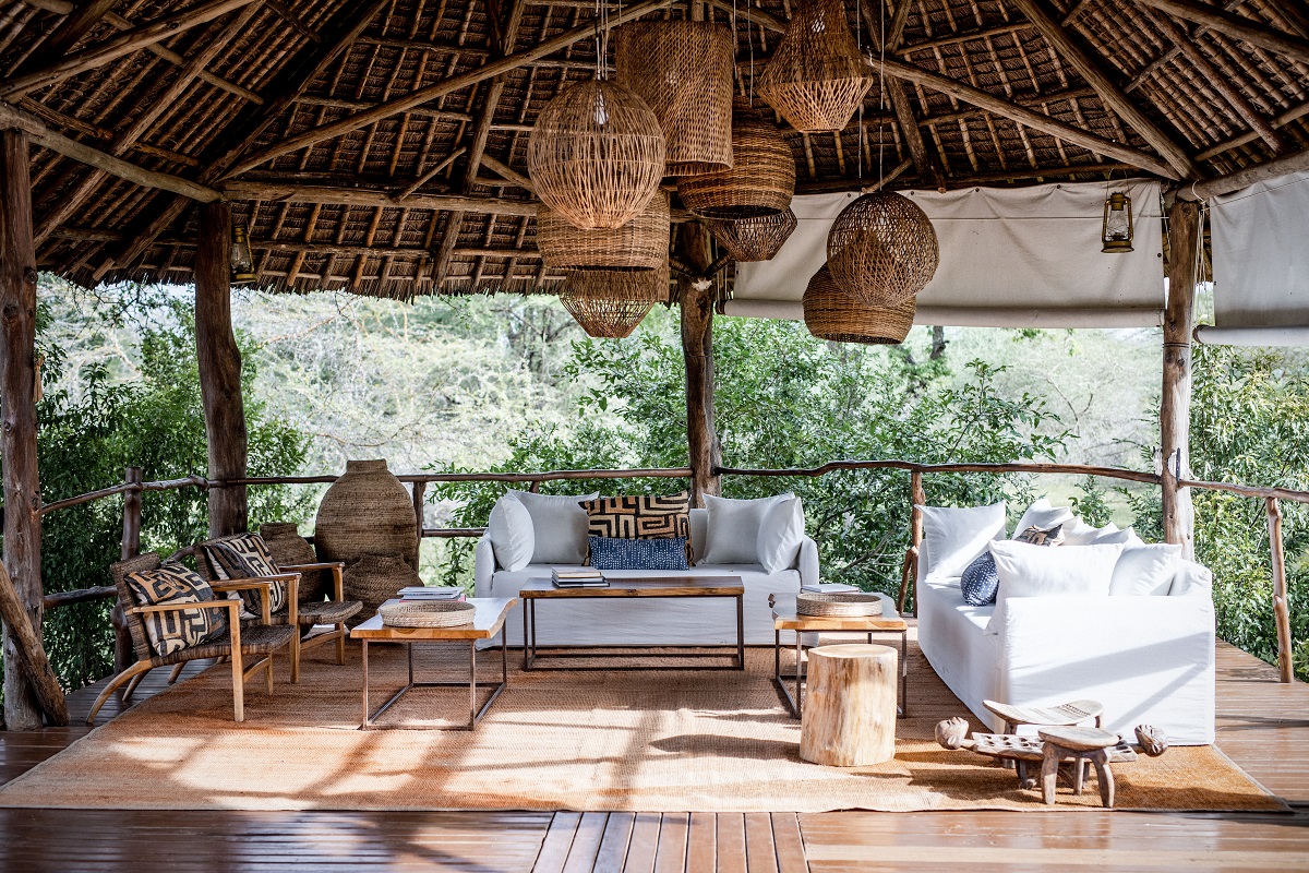 Selous Impala Camp lounge