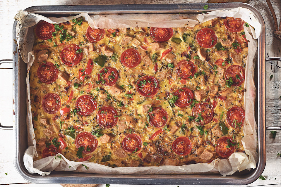 Sausage &amp; Tomato Fritatta