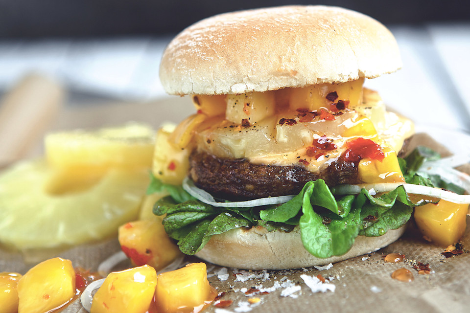 Hawaiian Mango Quorn Ultimate Burger