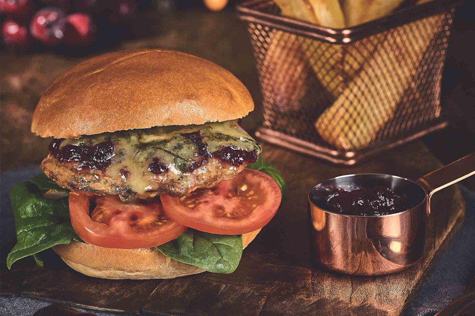 Cranberry &amp; Stilton Burger