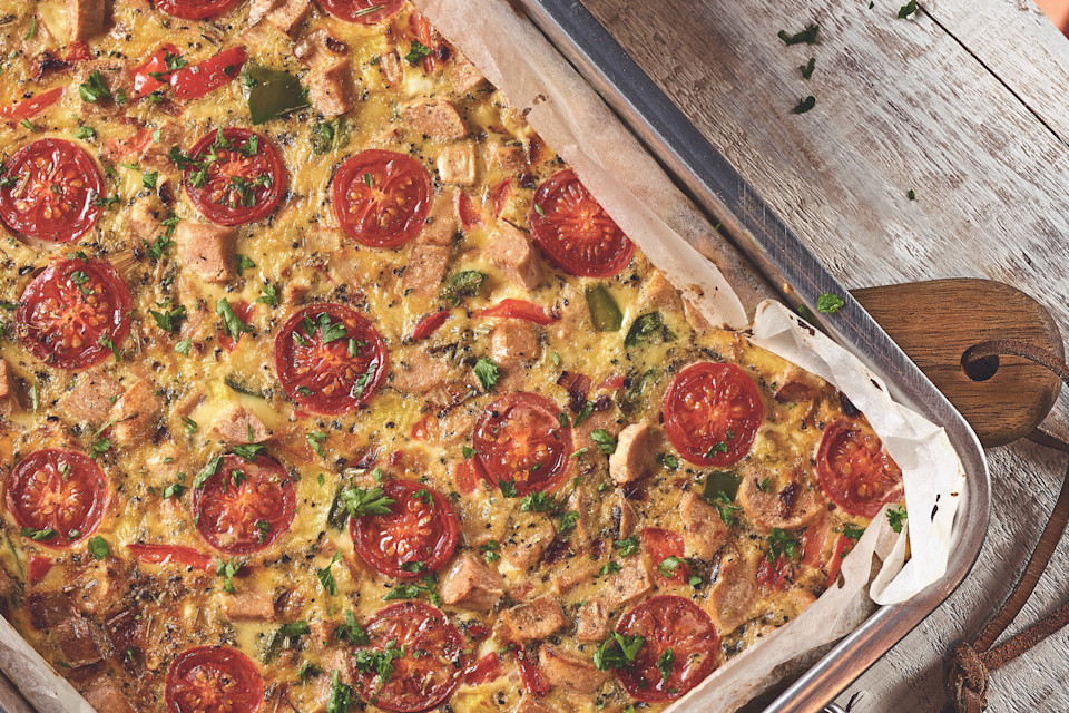 Sausage and Tomato Frittata