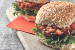 BBQ Burger with Boston Beans
