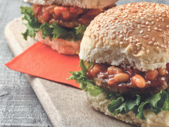 BBQ Burger with Boston Beans