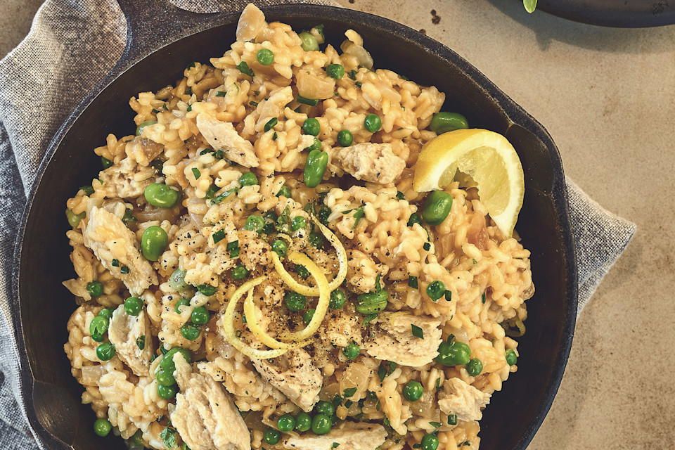 Pea, Bean &amp; Lemon Risotto