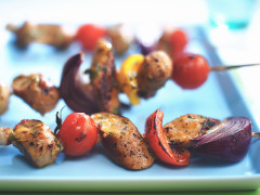 Quorn Sausage & Vegetable Sticky Skewers