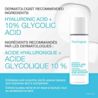 Hydro Boost+ Glycolic Acid Overnight Peel bottle with text saying 'dermatologist recommended ingredients, hyaluronic acid & 10% glycolic acid'