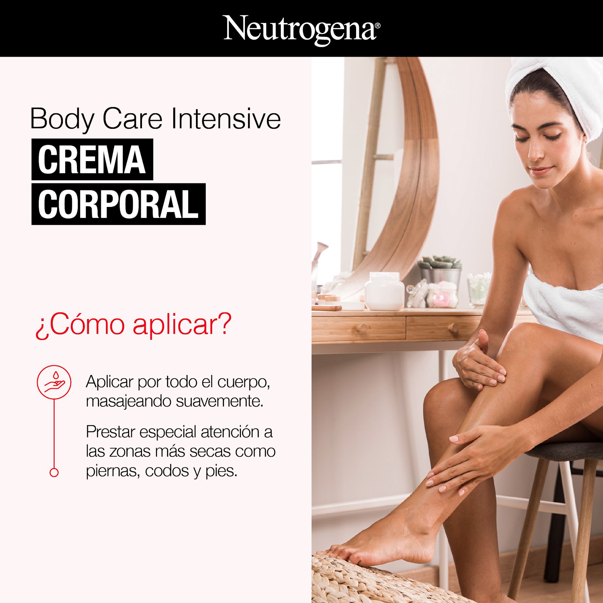 Body Care Intensive CREMA CORPORAL ¿Cómo aplicar?