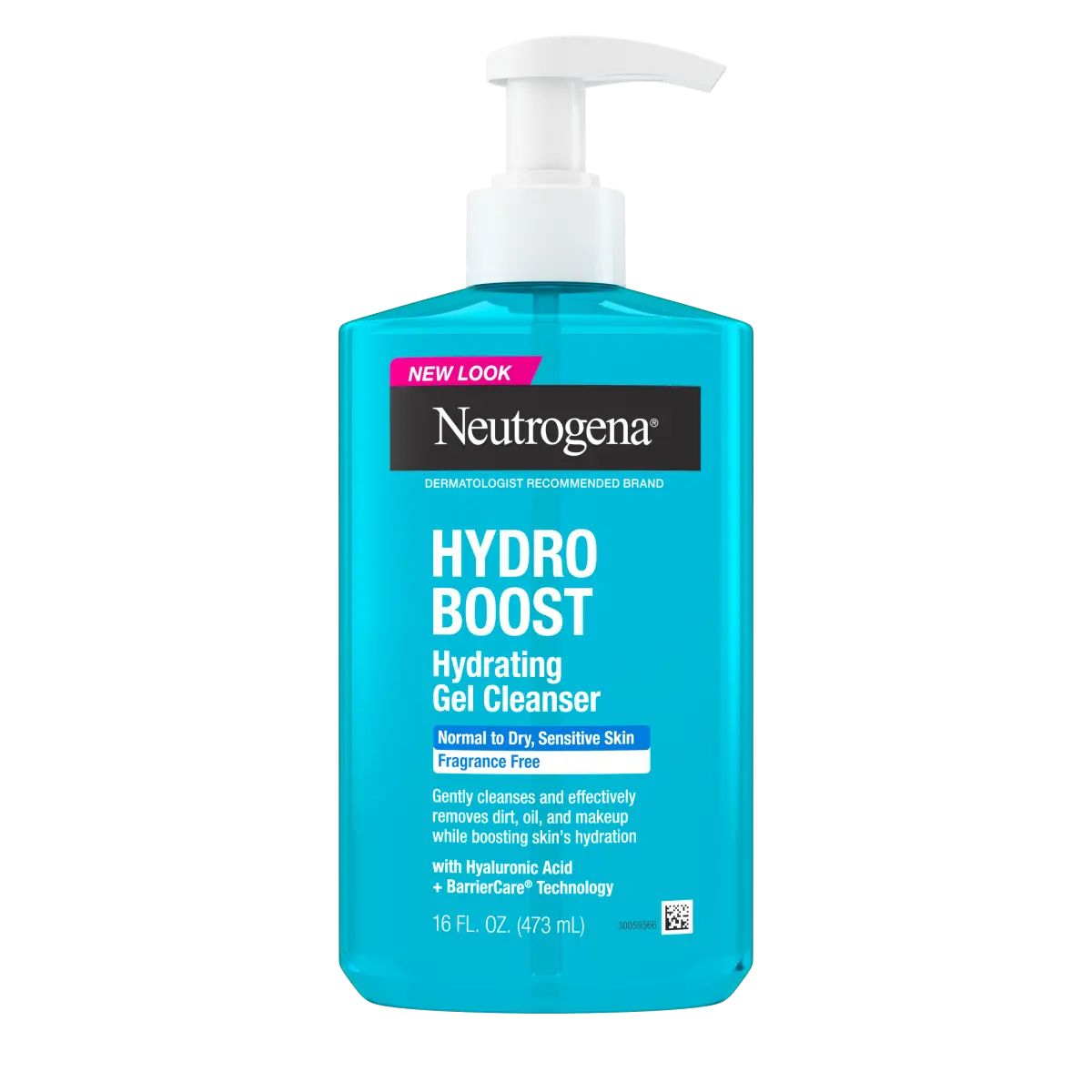 Neutrogena Hydro Boost Hydrating Cleansing Gel, Fragrance Free, 7.8 Fl. Oz Front of Packaging