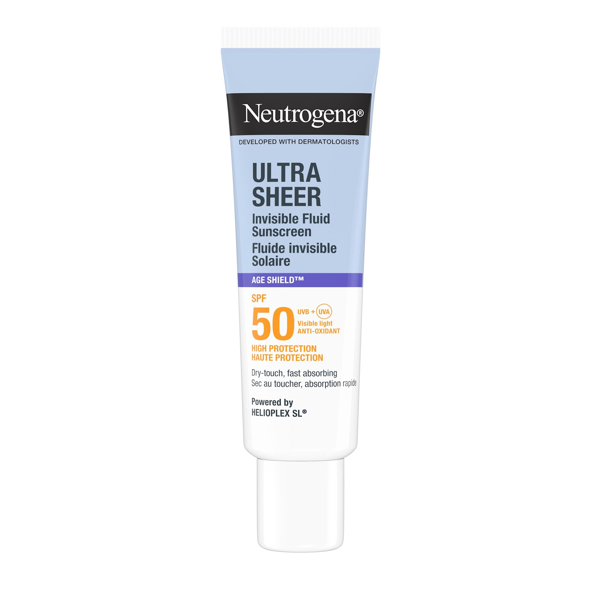 Neutrogena® Ultra Sheer Solaire Fluide Invisible Anti-Âge SPF50