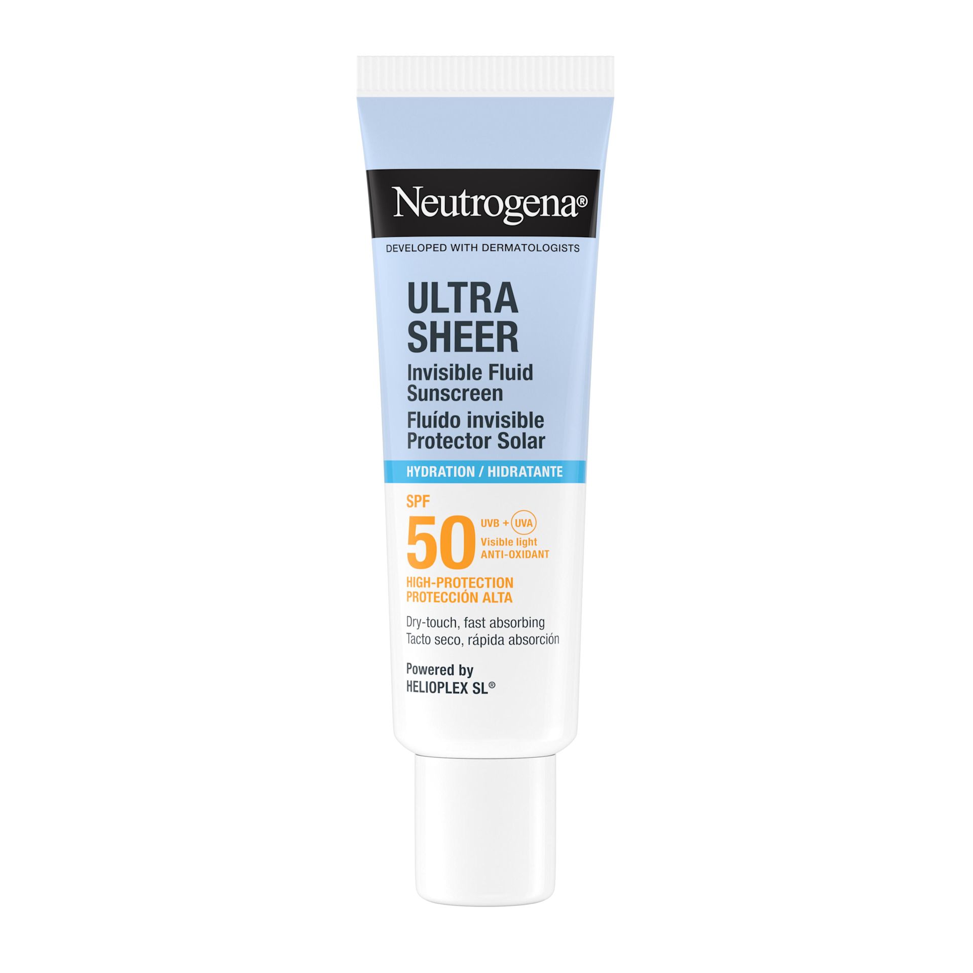 Ultra Sheer Fluido invisibile Protezione solare idratante SPF50