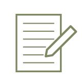 Icône de bloc-notes et de stylo