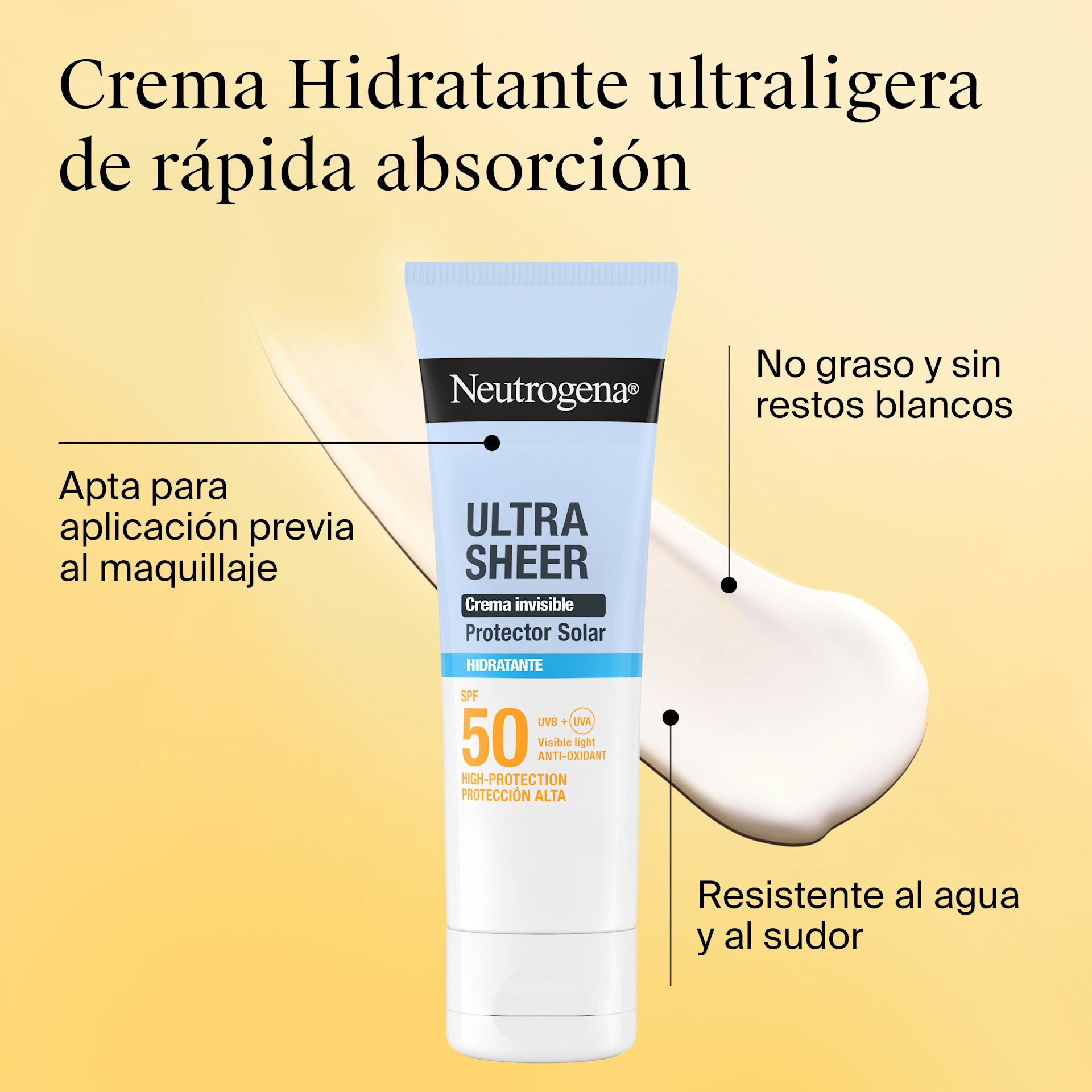Ultra Sheer Crema Hidratante