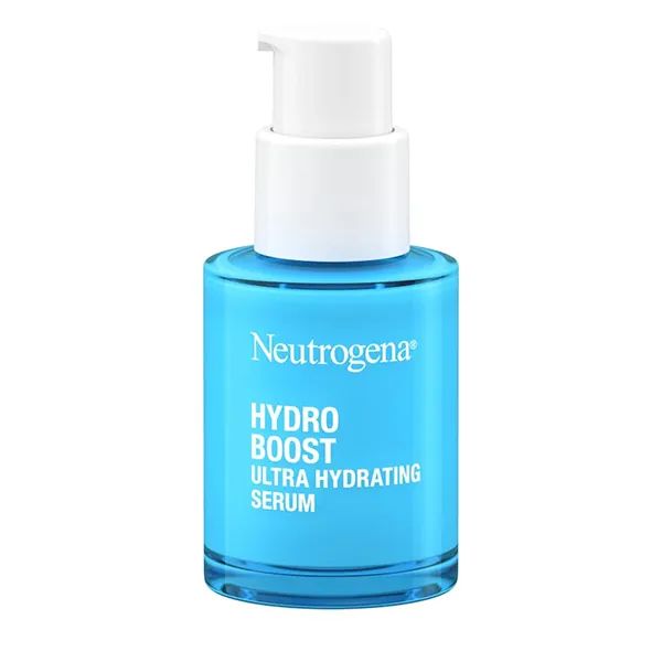 Neutrogena® Hydro Boost Ultra Hydrating Serum with Hyaluronic Acid, 1 Fl. Oz, front of packaging, content card