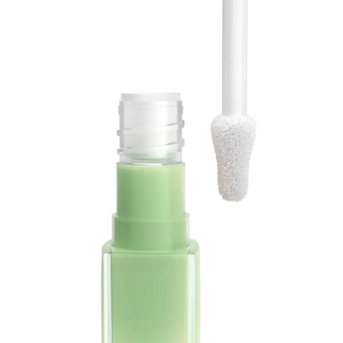 A close-up of Neutrogena® Clear Coverage Color Correcting Green Concealer applicator