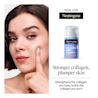 Stronger collagen, plumper skin. Strengthens the collagen you have, builds the collagen you dont. 