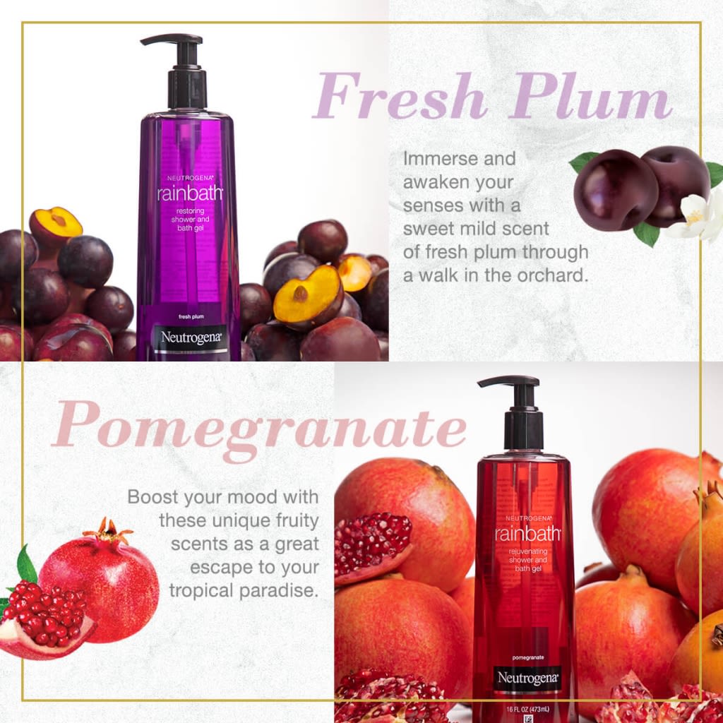 Neutrogena® Rainbath® Rejuvenating Pomegranate Shower and Bath Gel 16oz (473ml) - Image 4 - Neutrogena - en-SG