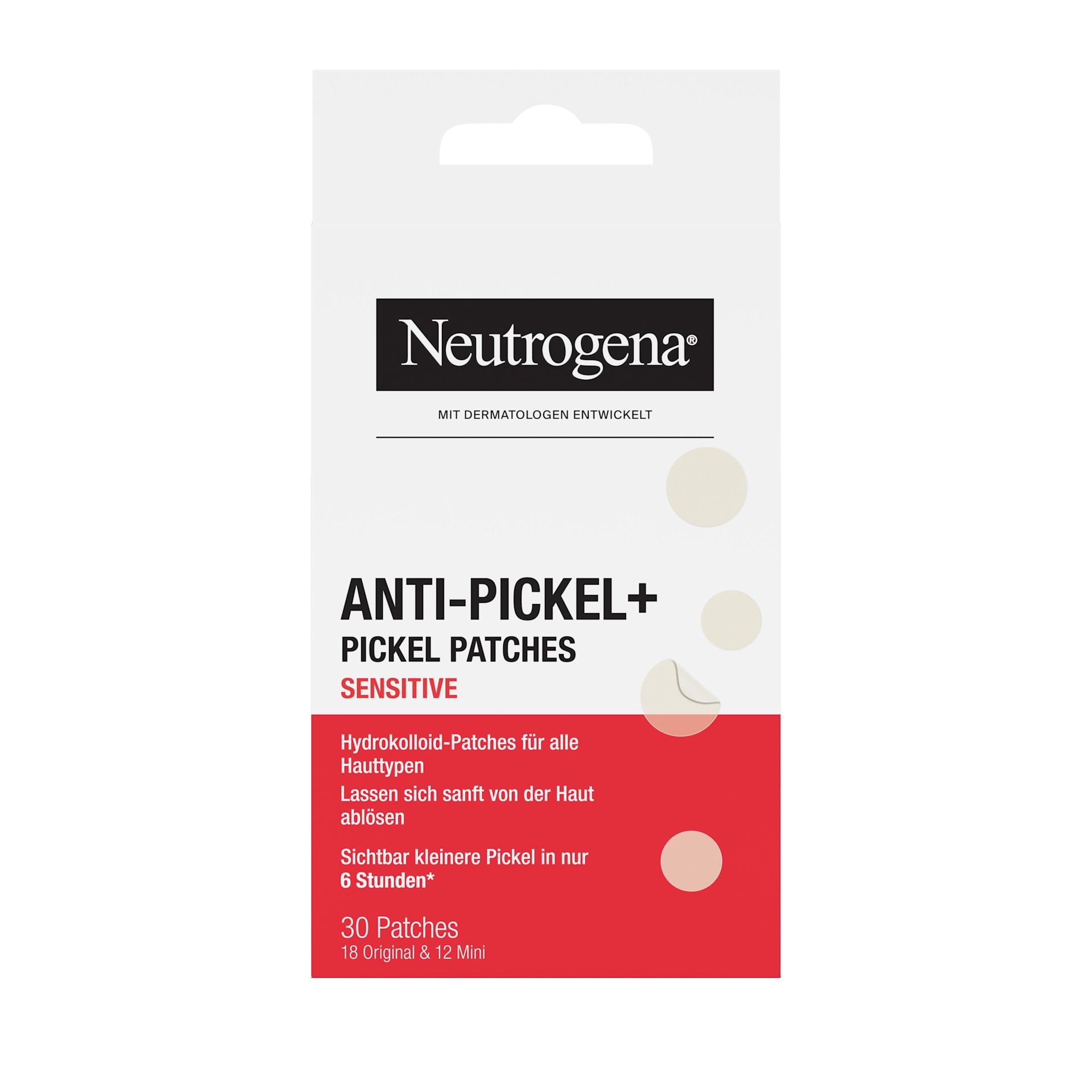 Neutrogena Pickel Patches Sensitive Packshot von vorne