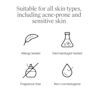 All skin types incl acne-prone & sensitive; allergy tested, fragrance free, noncomedogenic