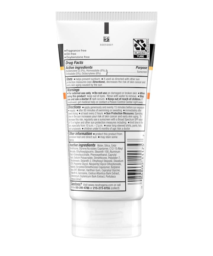 Clear Body Break-Out Free Liquid Lotion Sunscreen Broad Spectrum SPF 30