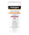 Neutrogena Clear Body Break-Out Free Liquid Lotion Sunscreen Broad Spectrum SPF 30