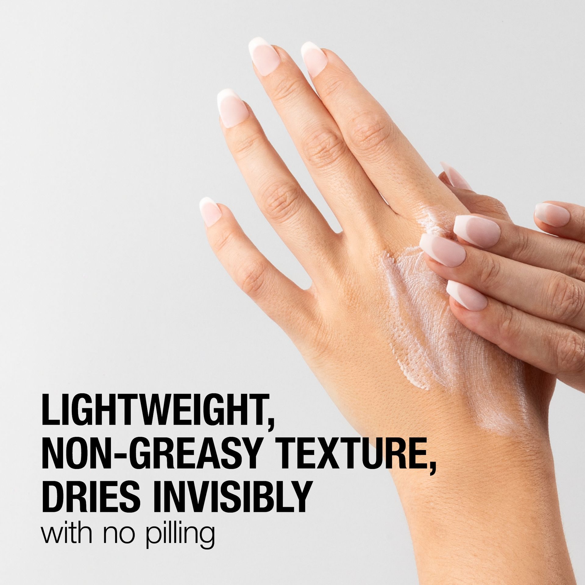 241127 411NTG UG SPFMoisturiser Digital CA EN ML-02 A woman samples face moisturizer on her hand