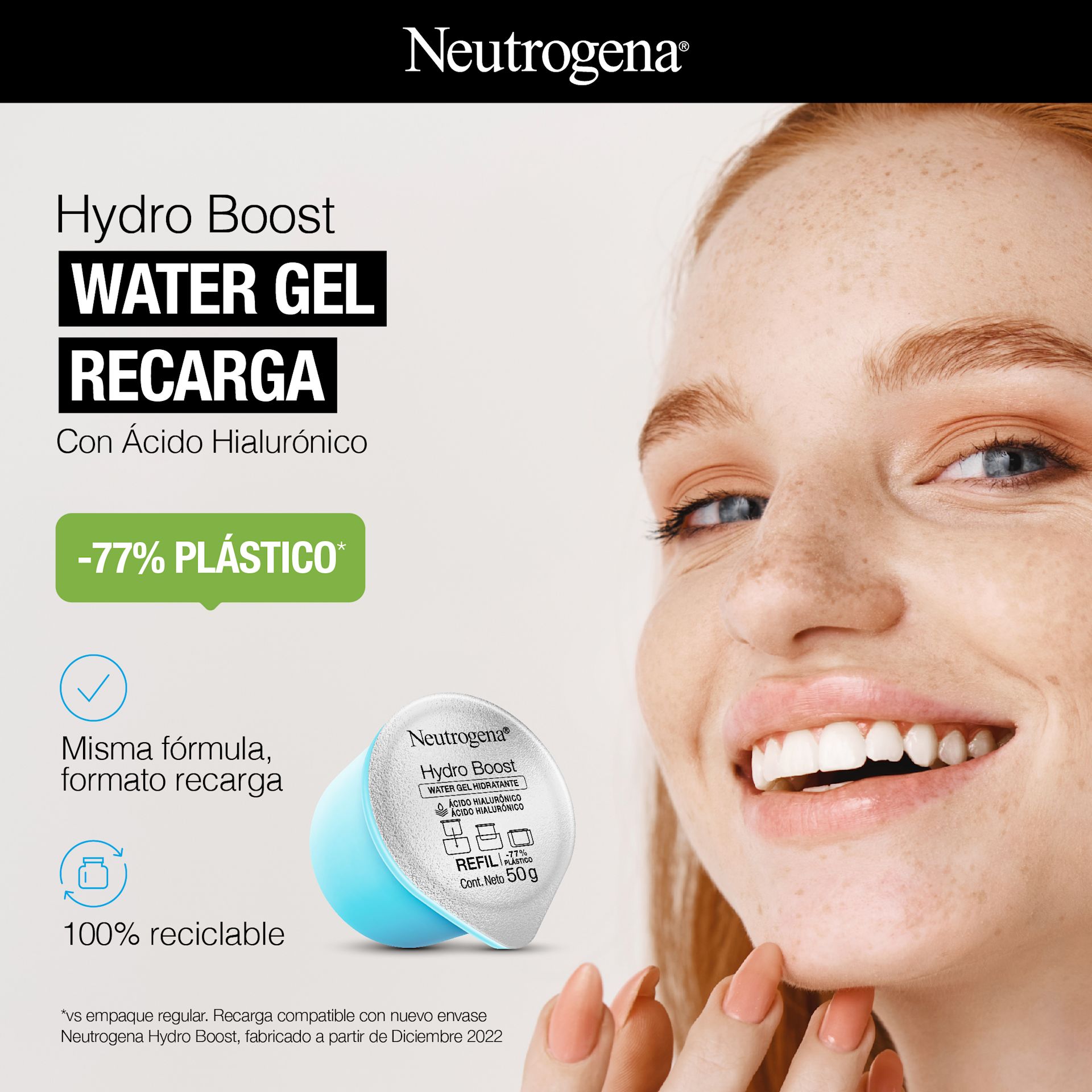 NEUTROGENA® HYDRO BOOST® Water Gel Formato Recarga - Image 2 - Neutrogena - es-AR