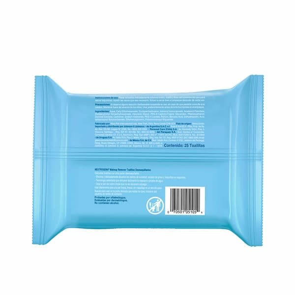 Toallitas desmaquillantes 25pzs back