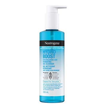 Gel nettoyant hydratant NEUTROGENA® Hydro Boost sans parfum, flacon-pompe, 230 ml