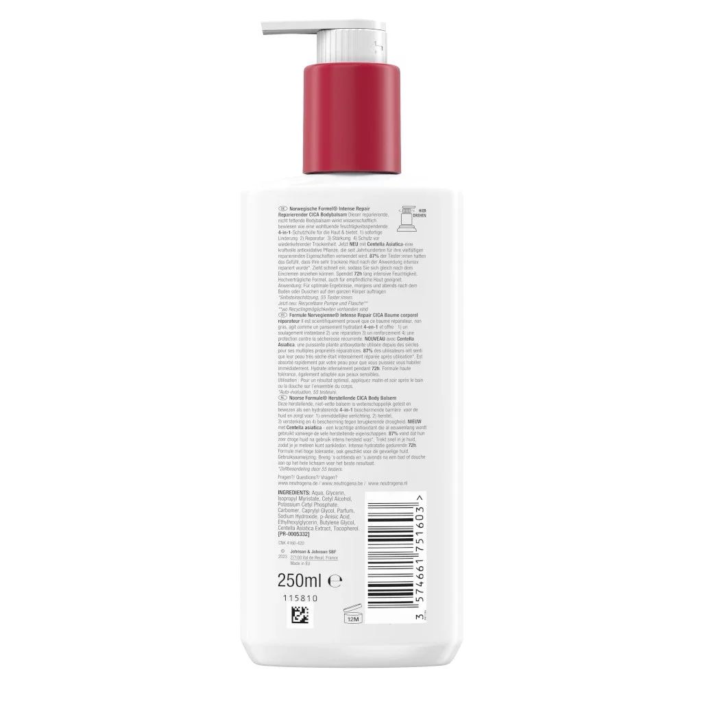 Intensiv Repair Bodylotion 250ml Packshot Rückansicht