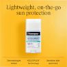 Neutrogena® Ultra Sheer® stick on yellow background with lightweight on-the-go sun protection