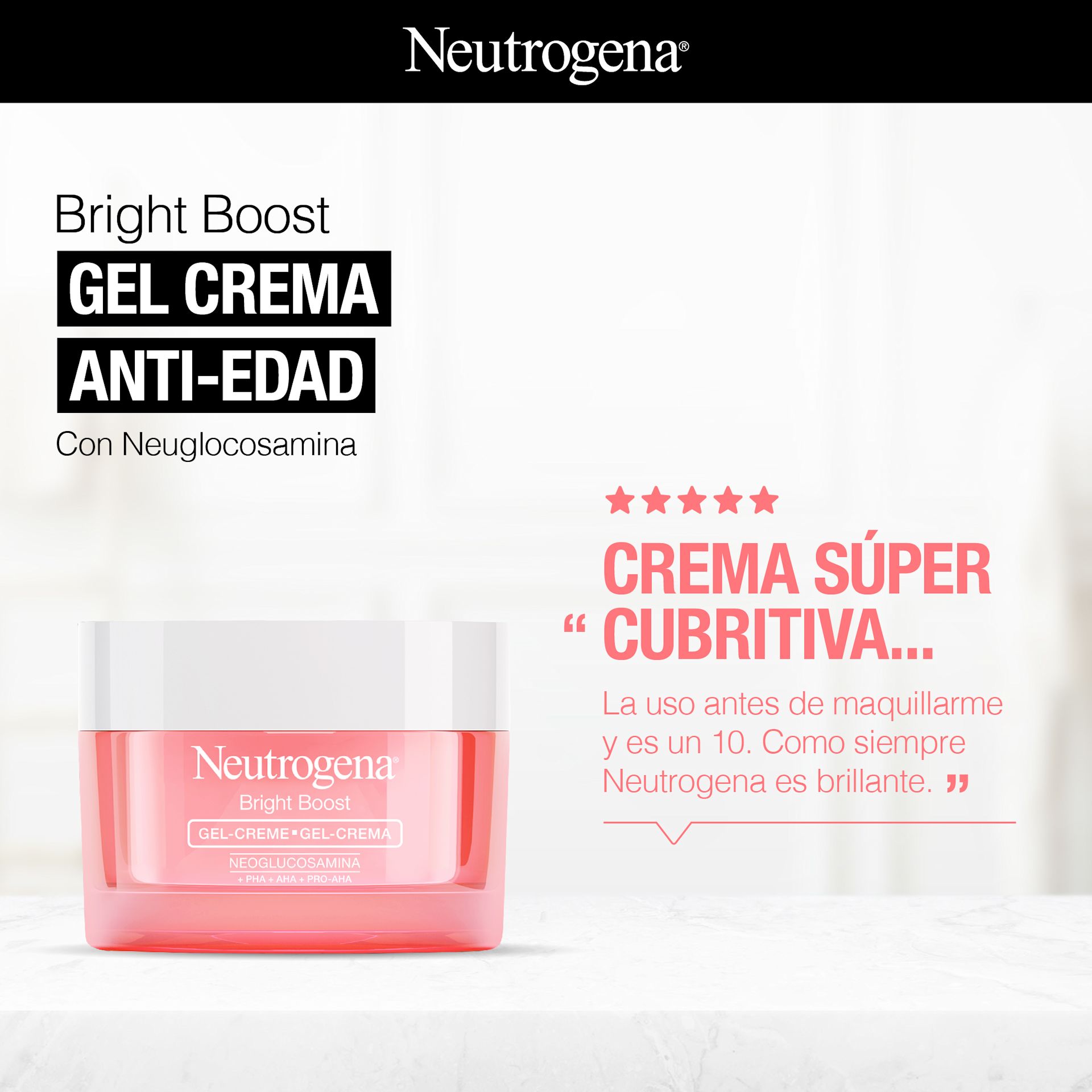 NEUTROGENA® Bright Boost Gel Face Cream 50g - Image 5 - Neutrogena - es-AR
