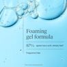 Blue bubbles with foaming gel formula claim, 87 percent agree soft, velvety feel, fragrance free