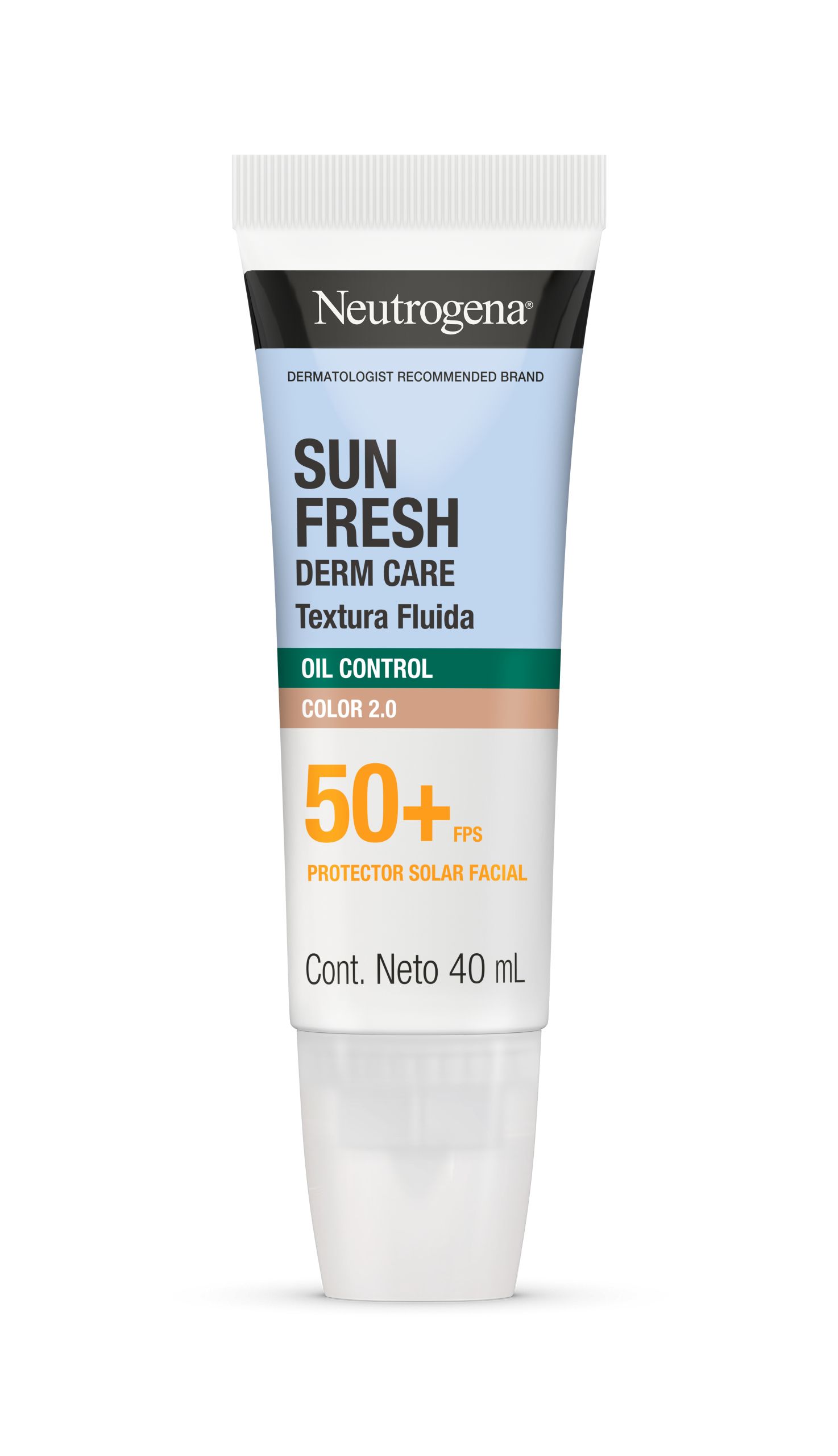 Protector Solar Facial Neutrogena Sun Fresh Oil Control Fluido Color - 1