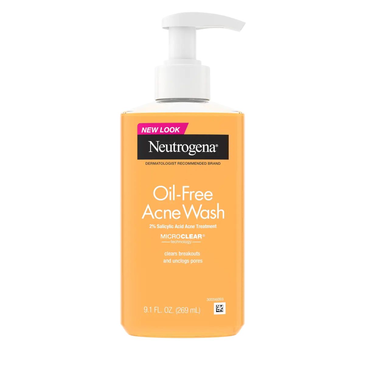 Neutrogena® Oil-Free Acne Wash with Salicylic Acid - 9.1 oz Front of pack