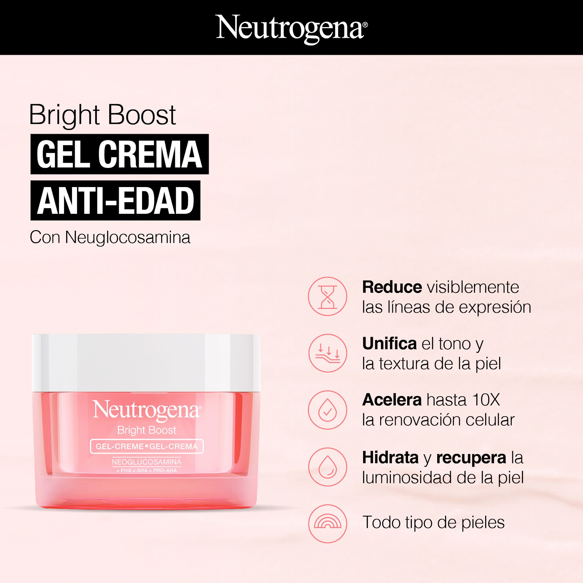 NEUTROGENA® Bright Boost Gel Face Cream 50g - Image 3 - Neutrogena - es-AR