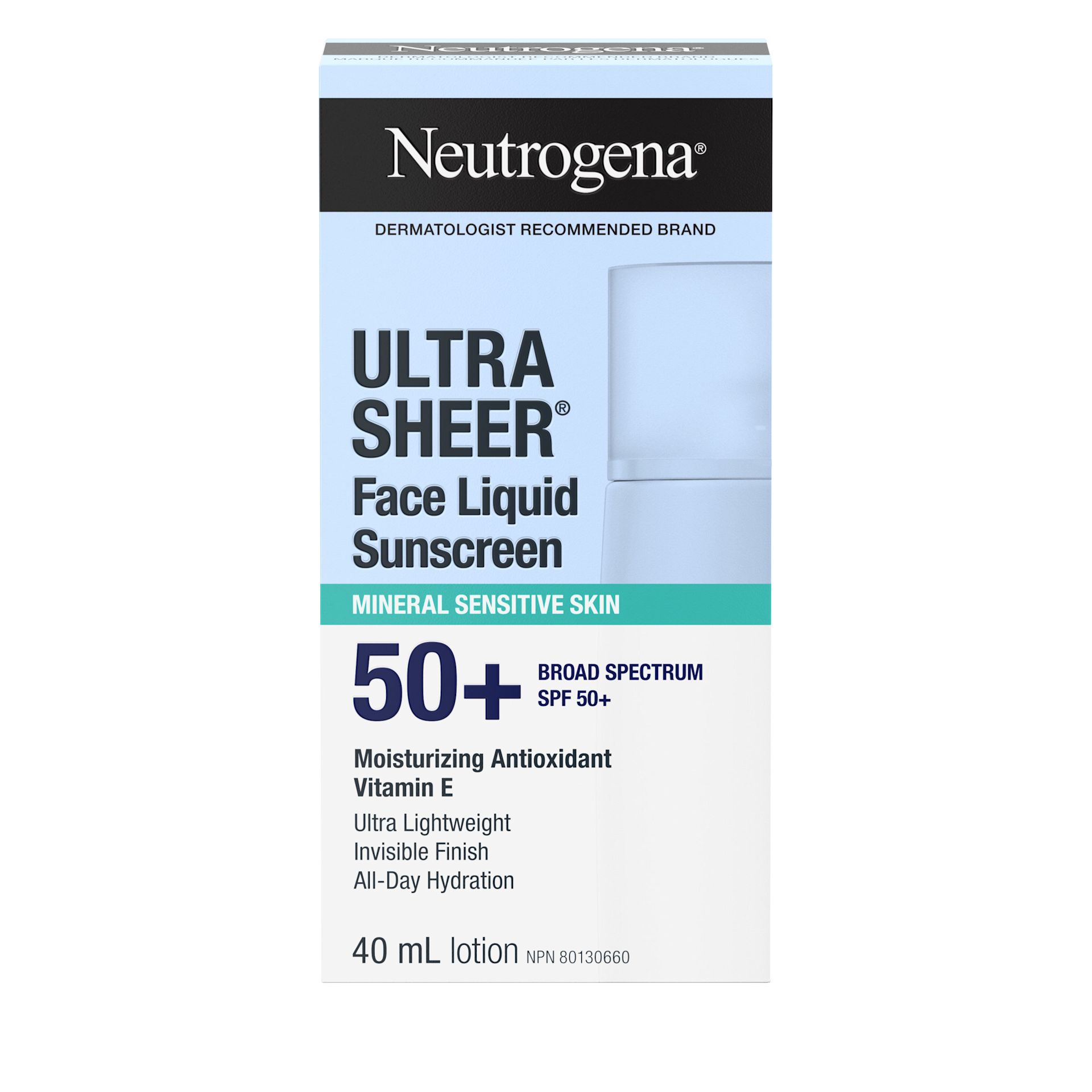 Écran solaire liquide minéral pour le visage ULTRA SHEER® de NEUTROGENA®, FPS 50+