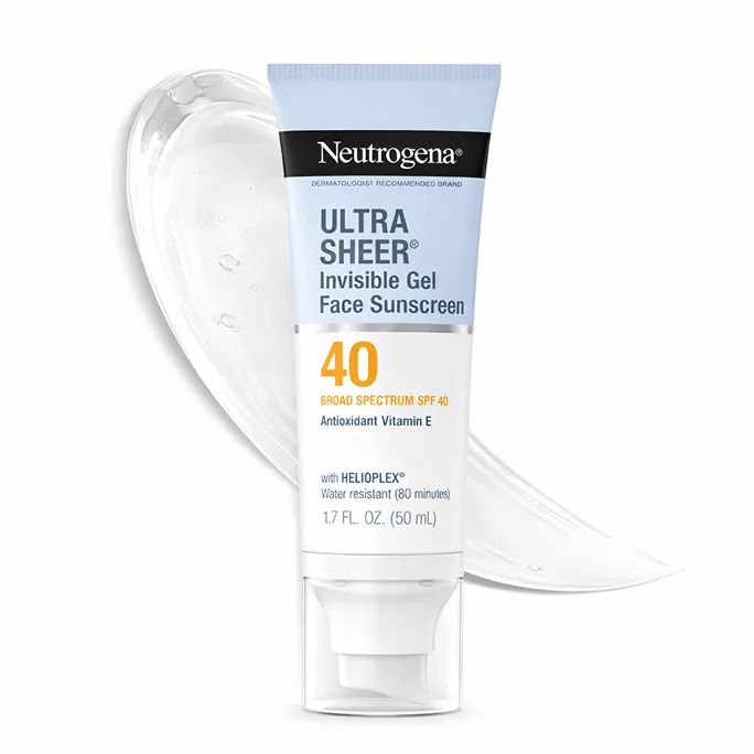 Neutrogena® Ultra Sheer® Invisible Gel Face Sunscreen SPF 40 Front of Pack