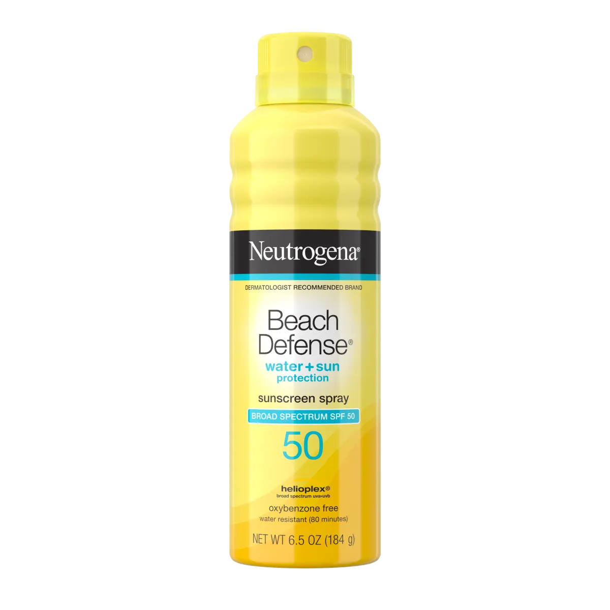 Neutrogena Beach Defense Water + Sun Protection Sunscreen Spray SPF 50, 6.5 oz spray can