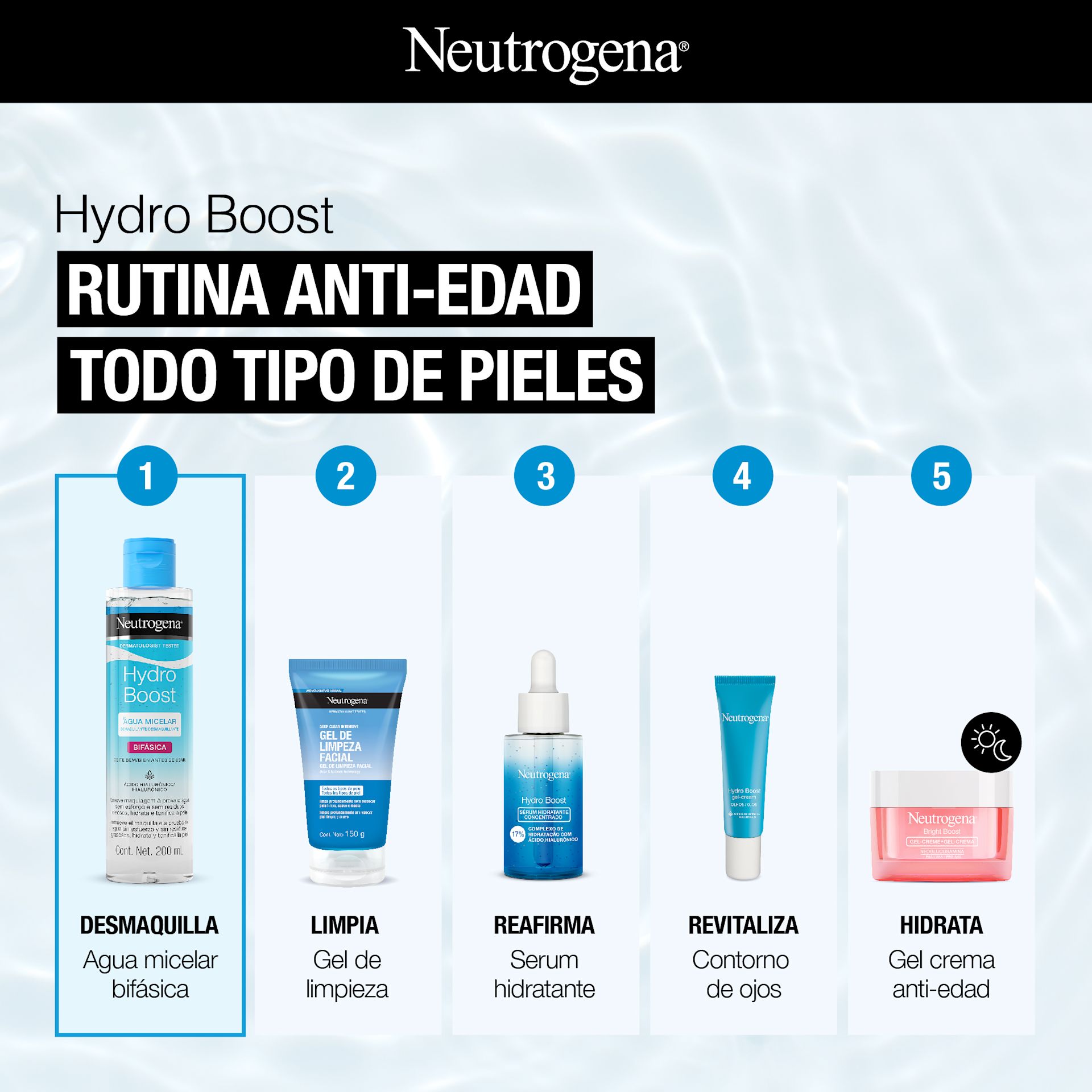 NEUTROGENA® HYDRO BOOST® Agua Micelar Bifásica - Image 6 - Neutrogena - es-AR
