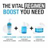NEUTROGENA® Hydro Boost cleanser, hydrating serum and gel cream for extra dry skin with a text, 'The Vital regimen boost you need'