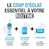 Nettoyant, sérum hydratant et gel-crème peau ultrasèche NEUTROGENA® Hydro Boost, avec la mention « Le coup d'éclat essentiel à votre routine ».