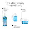 Trois produits Neutrogena Hydro Boost recommandés pour nettoyer, traiter et hydrater la peau dans le cadre d’un programme d’hydratation complet.