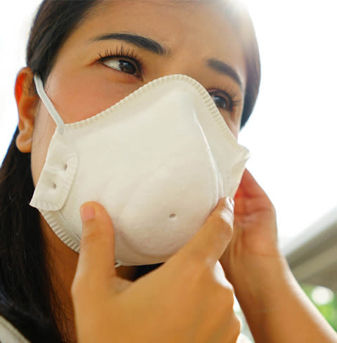 Can wearing a mask protect your skin from air pollution?